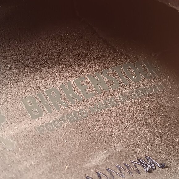 Birkenstock 'Buckley' women's blue suede leather mules sz 40 EU / 9 - 9.5 US - Picture 11 of 14